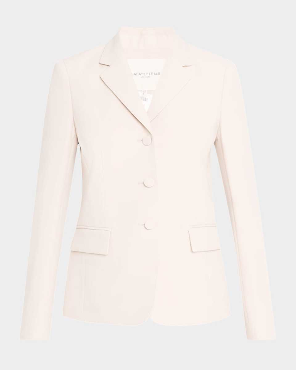 Three-Button Pickstitch Academy Blazer
